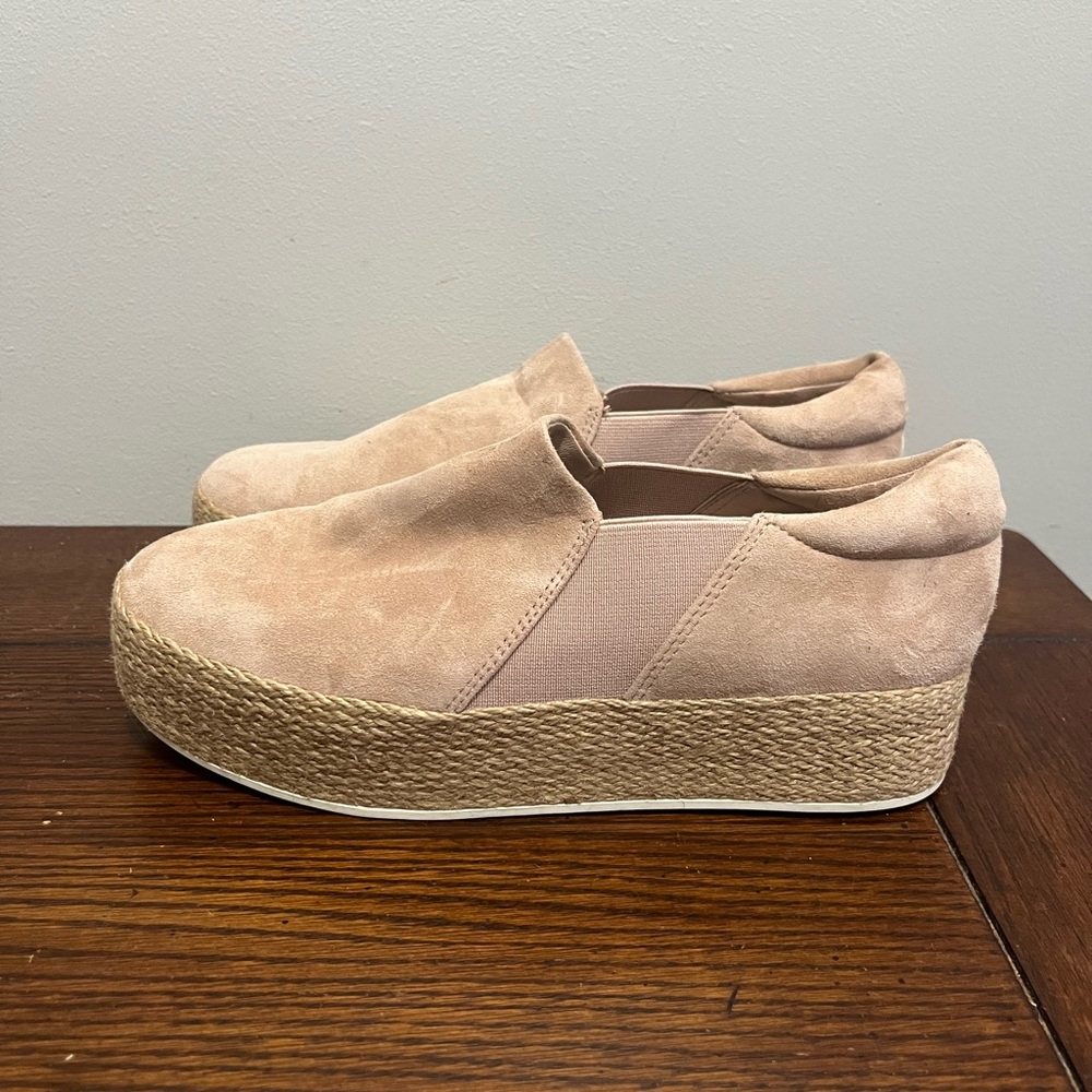 VINCE Wilden espadrilles platform‎ slip on suede sneakers New 6